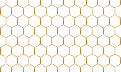 Honey bee comp Golden Seamless hexagon pattern with gold strip line