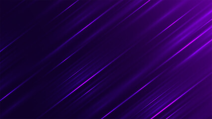 Minimalistic light trails background. Neon light streaks. Purple glowing lines, abstract motion blur. Futuristic tech, speed, energy, digital wallpaper.