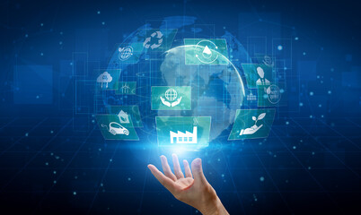 Sustainable business uses eco-innovation, climate action, and long-term strategies to meet...