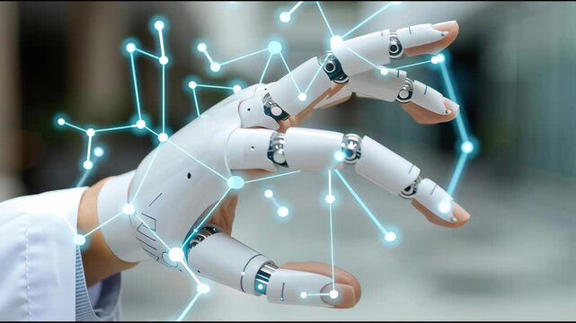 Advanced Prosthetics Showcase: Medical Expert Conducts AI-Driven Neural Interface Calibration on Robotic Hand Prosthesis for Personalized Rehabilitation and Enhanced Movement Precision
