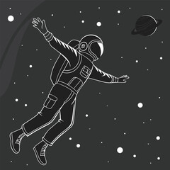 astronaut in space i