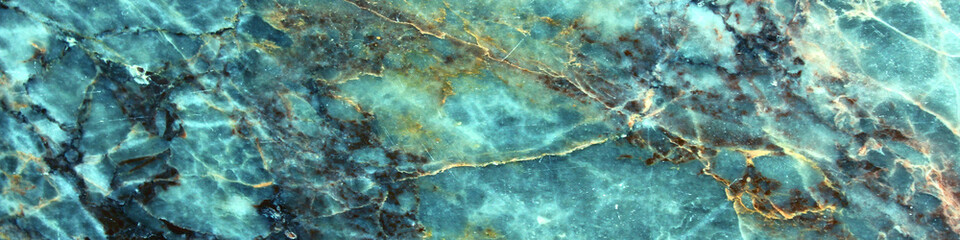 Teal marble tiles seamless texture, 3D illustration