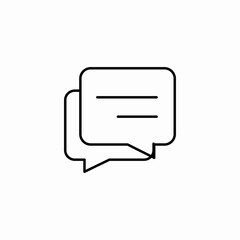 Fototapeta premium chat bubbles communication icon sign vector