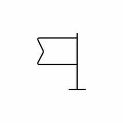 flag marker pennant icon sign vector