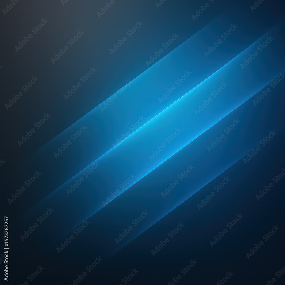 Poster a vibrant abstract composition in gradient blue, rendered in a digital style, creating a visually st