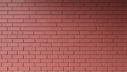 Obraz premium Painted Brick Wall Texture: A full frame shot shows a red brick wall. Use for backgrounds, web design, architectural projects, and creative marketing.