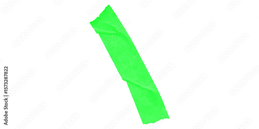 Poster a bright green rectangular shape diagonally oriented on a solid black background in a simple graphic