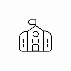 school building icon sign vector
