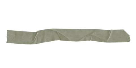 A long horizontal olive green shape against a stark black background in a simple composition