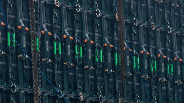 Array of Electronic Components in Industrial Setup