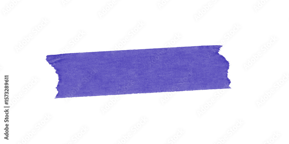 Poster a rectangular blue shape with jagged edges isolated against a solid black background in the center