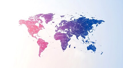 interactions world map showing real time Facebook digital