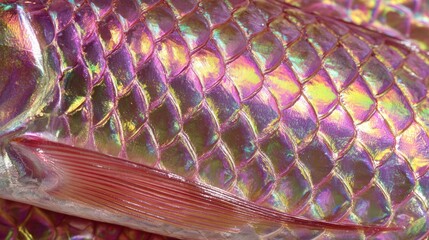 Close-up fish scales