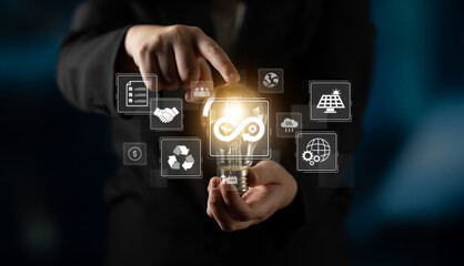 Circular economy supports sustainable development. Circular economy reduces waste, circular economy...