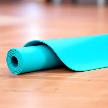 blue carpate  on floor isolated PNG 