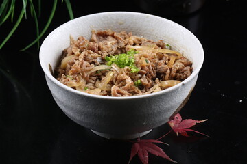 food, japanese cuisine, delicious, fat beef rice