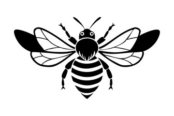Honey Bee icon, honey bee silhouette
