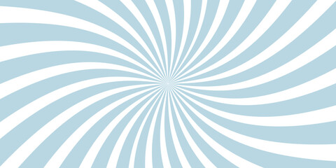 illusion of depth and movement, resembling a stylized sunburst or hypnotic spiral Sunburst striped background design vector in purple red blue yellow and white colors Sunburst