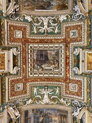 detail of the ceiling of the vatican