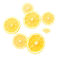 Fototapeta premium orange slices on white background isolated PNG