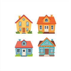 vector illustration of houses