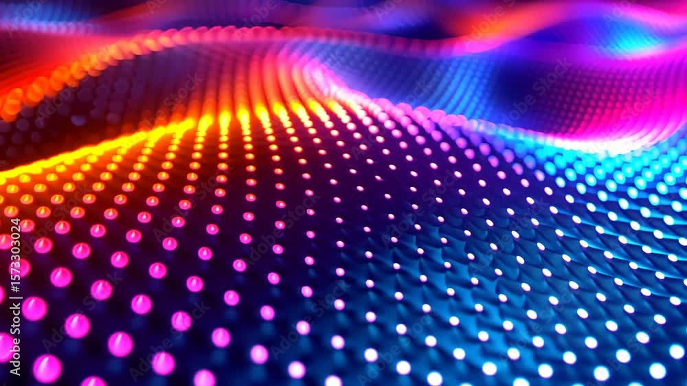 Aufkleber vibrant abstract dots create a dynamic futuristic background