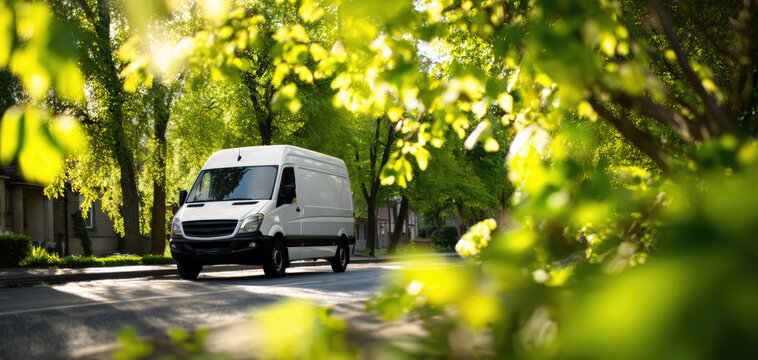 green sustainable delivery eco friendly logistics carbon neutral vehicle zero emission freight ecological cargo