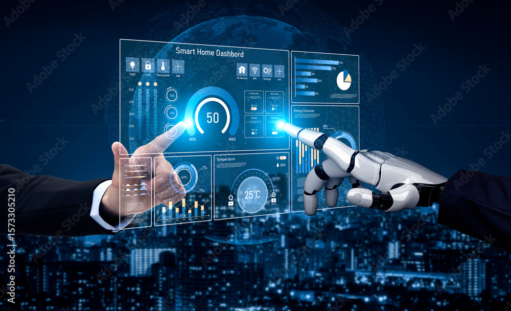 Poster ai helps smart homes by analyzing data, predicting energy use, adjusting temperature, and automating