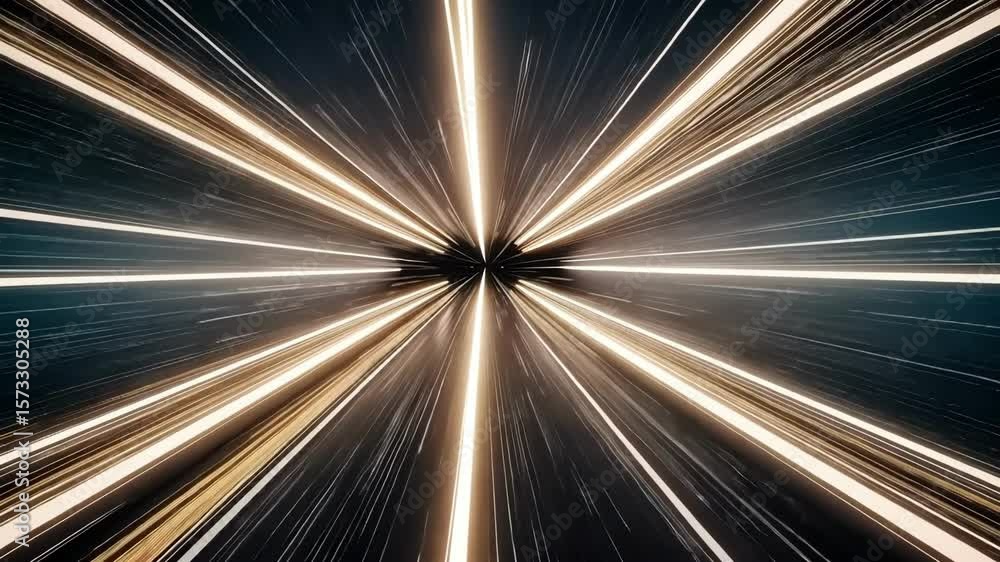 Aufkleber abstract light speed background, technology concept with light trails and data streams.