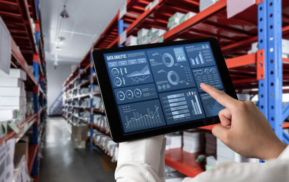 Business data dashboard provide business intelligence analytic for marketing strategy planning snugly with big data set to analyze customer demands and foreseeing business future