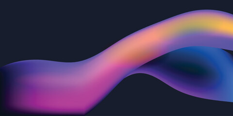 liquid shapes on fluid gradient light effects. Shiny design template, abstract vector design illustration background