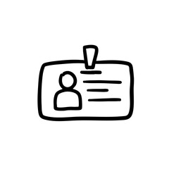 Obraz premium Contractor badge in a black and white sketch style 