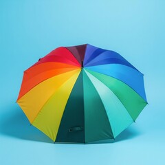 colorful umbrella isolated on white background