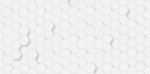 Fototapeta premium Abstract technology grey geometric hexagon on transparent concept design honeycomb shape vector. 