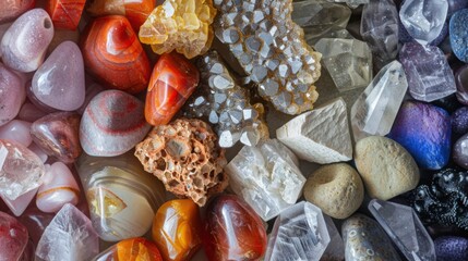 Close-up photograph of a vibrant rock formation showing intricate textures and vivid colors.