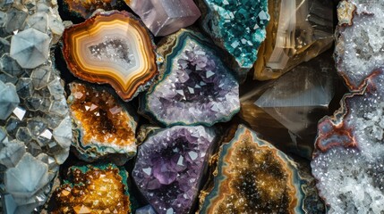 Close-up photograph of a vibrant rock formation showing intricate textures and vivid colors.