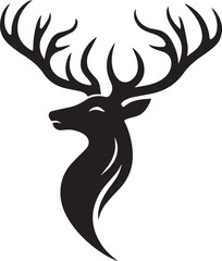 deer silhouette vector illustration