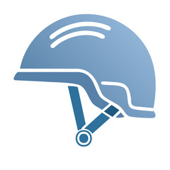 Simple vector drawing of protective helmet for bicycle, bicycle helmet graphic icon