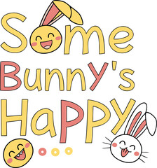 Some Bunny S Happy In Emoji Letter Style
