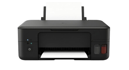 Black Inkjet Printer – Isolated on Transparent Background

