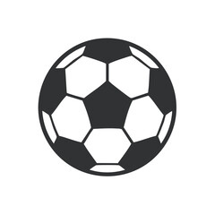 Fototapeta premium Graphic Black and White Soccer Ball with Geometric Design for Sports and Recreation