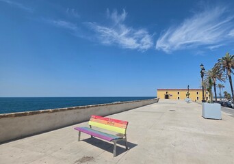 Obraz premium detail and landscape of cadiz, spain