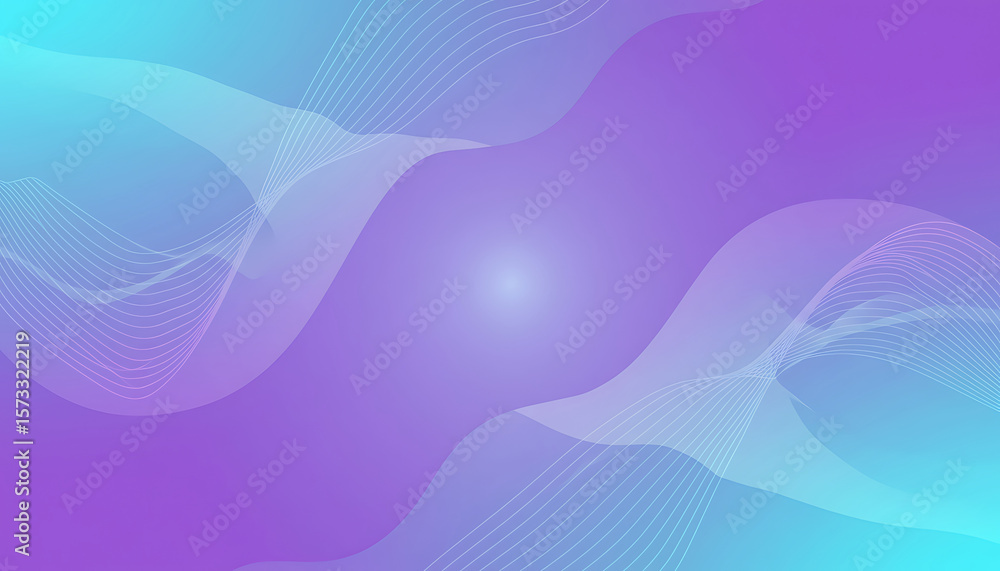 Poster abstract flowing waves with subtle linear patterns in a soft gradient background
