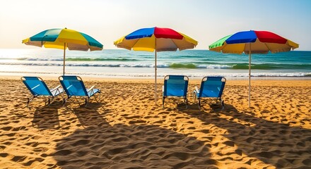 umbrellas on the beach