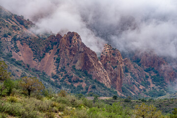 Moody Chisos Mountains in Big Bend National Park