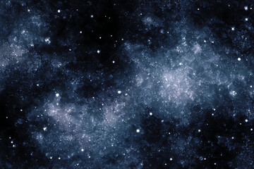 Abstract Digital Pixel Art Nebula Dark Blue and Gray Hues Space Background Seamless Pattern digital art