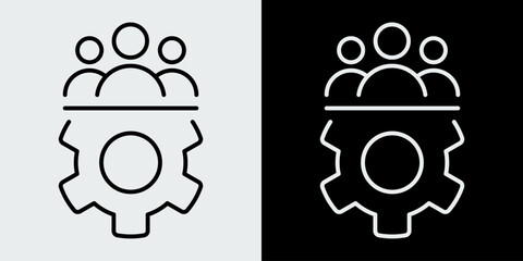 Teamwork icon. Crowd of people symbol. Human community