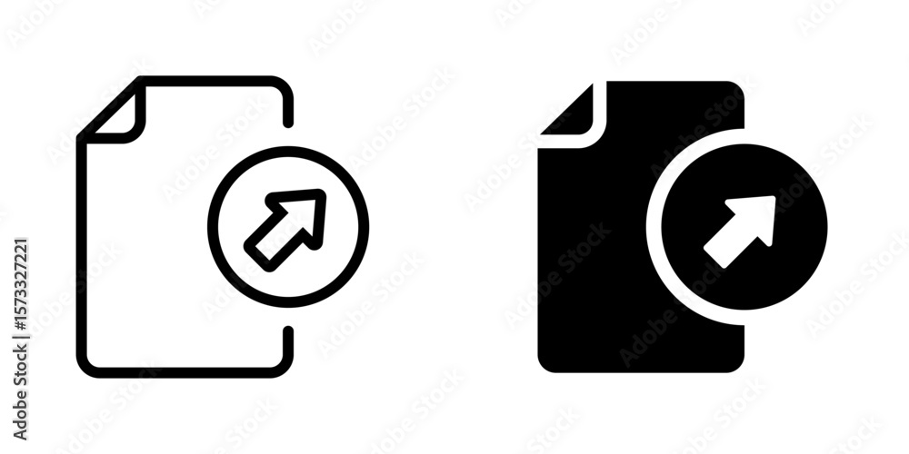 Poster file and document with sharing icon