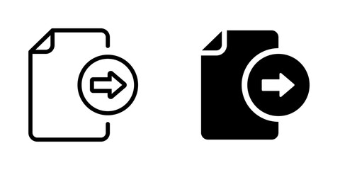 File and document with sharing icon