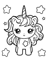 vector illustration of coloring pages